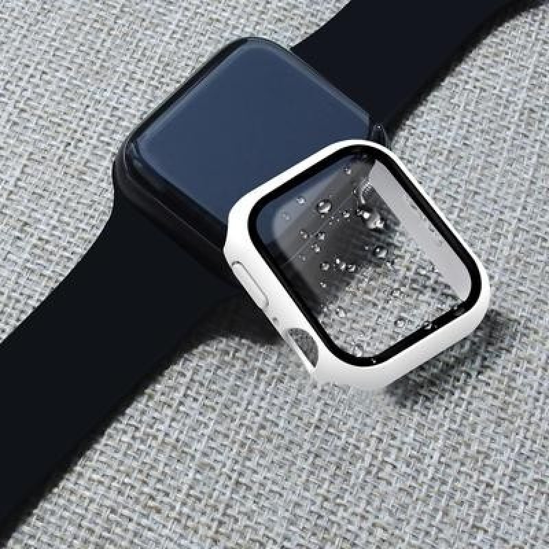 Закаленное стекло + чехол для Apple Watch Series 7/6/5/4/3/2/1/SE 38MM 40 41MM 42 44MM 45MM 45MM Экр