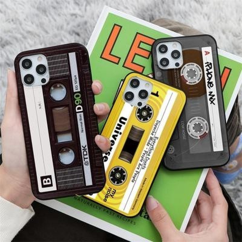 Ретро лента Мягкий чехол для Samsung A52 A32 A50 A51 S21 A70 iPhone 12 11 Pro Max X XR 8 Huawei P40