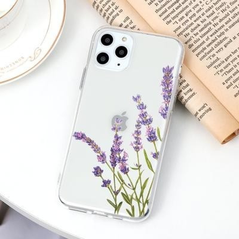 Лаванда Цветы Девушка Прозрачный чехол для телефона для iPhone 13 12 11 Pro Max Xiaomi Mi 10T Redmi