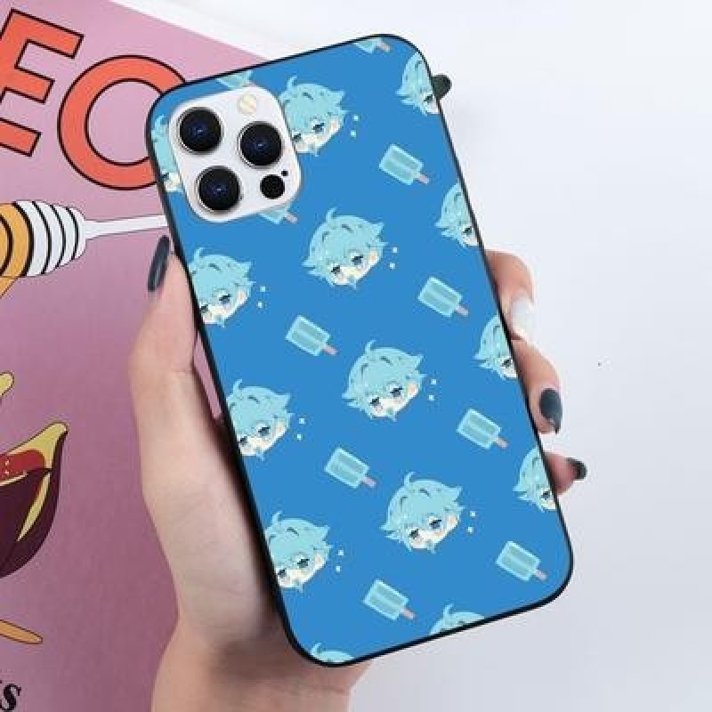 Мультфильм Аниме Genshin Удар Пара Чехол для телефона для iPhone 12 13 мини 11 Pro Max Samsung Galax
