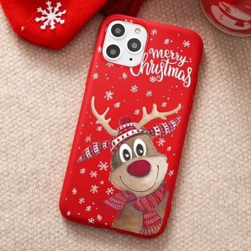 Мультфильм Рождество Санта Лось Медведь Чехол для телефона для iPhone 13 12 мини 11 Pro Макс Samsung