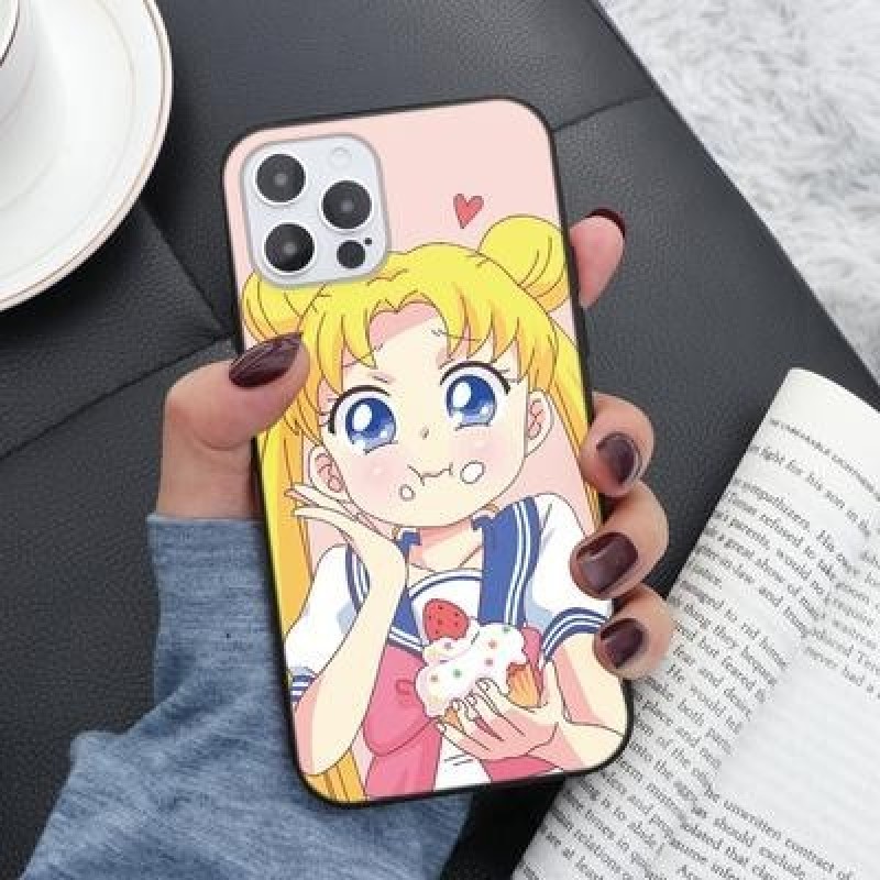 Сейлор Мун Мягкий чехол для iPhone 12 11 Pro Max XR 7 X Samsung A52 A32 A50 A51 S21 A12 A71 A72 Huaw
