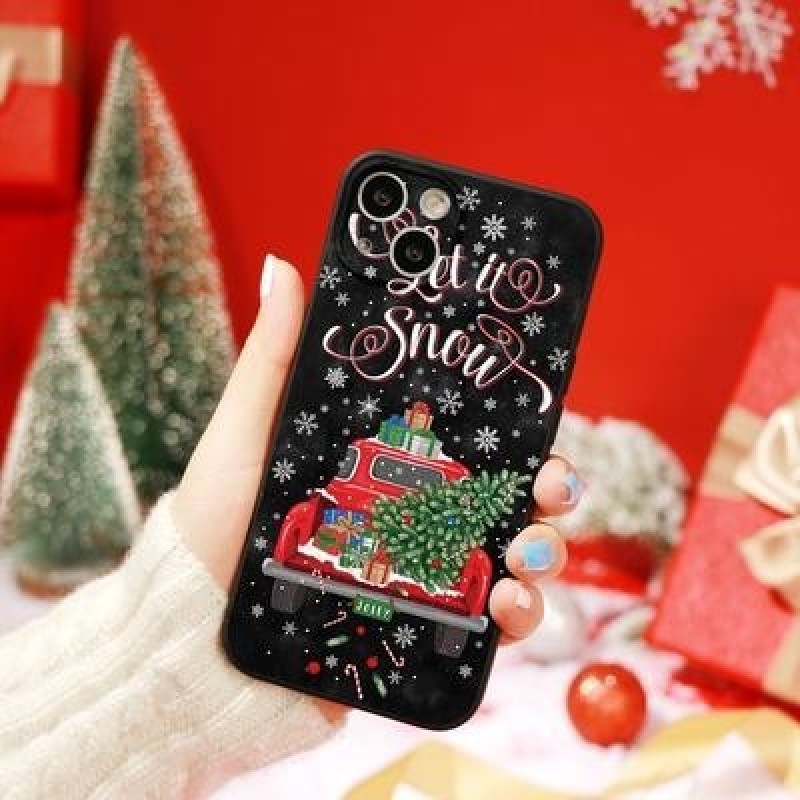 Прекрасный рождественский снеговик елка Автомобильный чехол для iPhone 11 12 13 Pro XS Max X XR Xiao