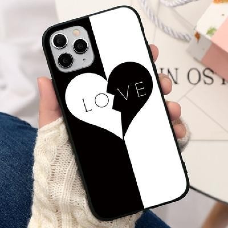 Король и королева Пара Сердце Чехол для iPhone 13 12 11 Pro Max XS Xiaomi Mi 11 Redmi Note 10 9 8 Pr