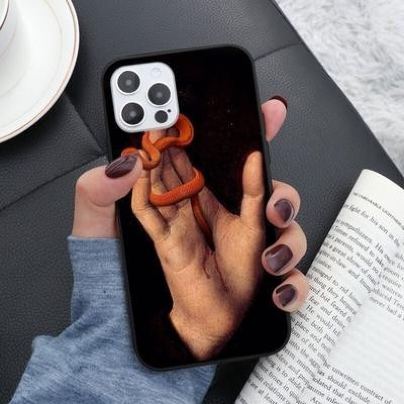 Роскошная змея Цветочная живопись Coque Чехол для телефона для iPhone 7 8 6 6S Plus 10 X 5 5S SE 202