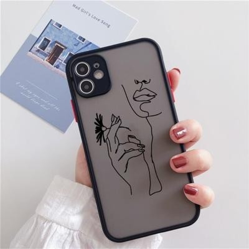 Abstrat Art Line Coque для iPhone 12 мини обложка iPhone 11 Pro Max X XR XS Max 8 7 6 Plus Чехол для