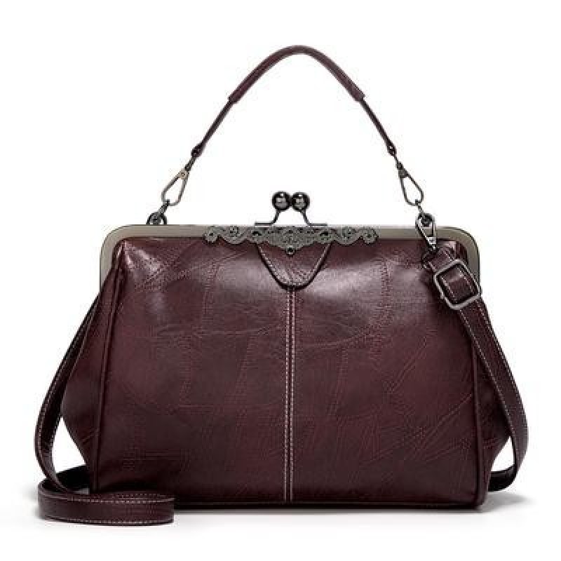Винтаж Pu Кожа Плечо Сумки Мессенджер Дамы Crossbody Сумка Дизайнер Женские сумки Женские ретро Tote